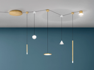 SINFONIA SYSTEM - LED glass and aluminium pendant lamp _ Linea Light Group